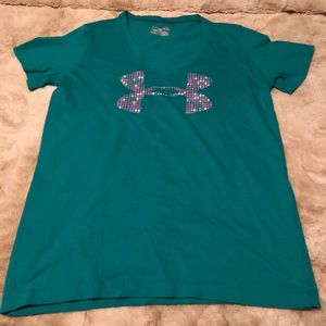 Turquoise Under Armour Shirt (FITTED)